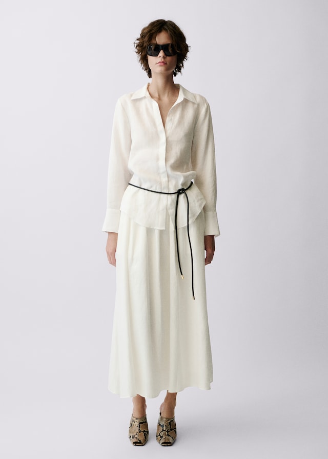 Mango Regular-Fit-Hemd aus Leinen Sonderangebote