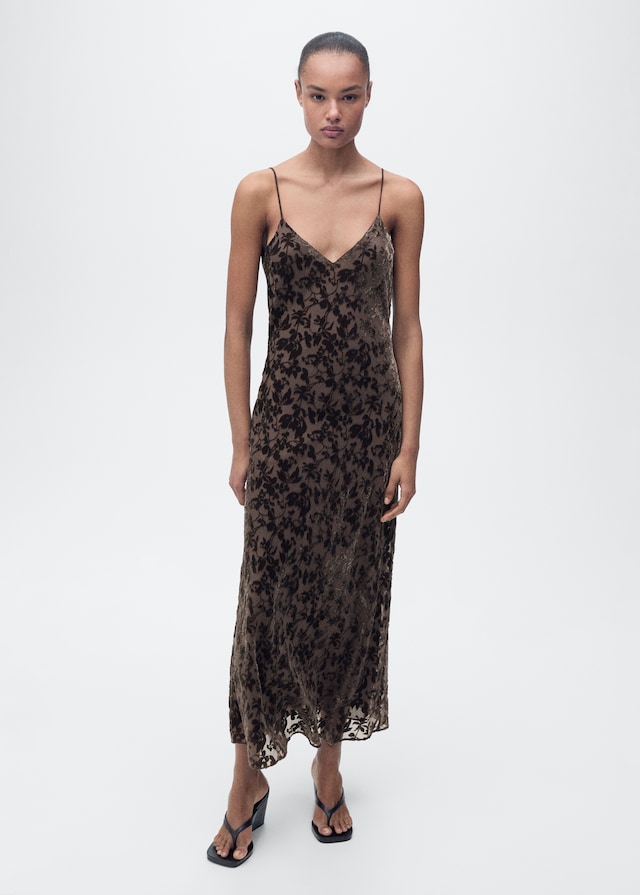 Mango Jaquard-Kleid mit Blumendessin Wochenangebot