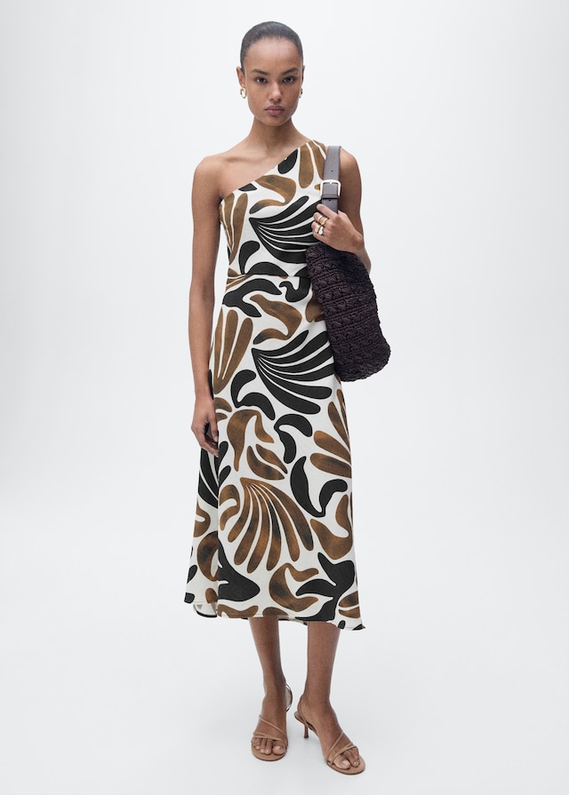Mango Kleid mit abstraktem Blumenmuster Begrenzte Freigabe