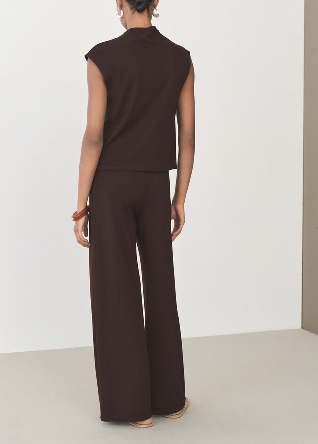 Mango Wideleg-Hose mit Stretchbund Bis zu 60% Rabatt