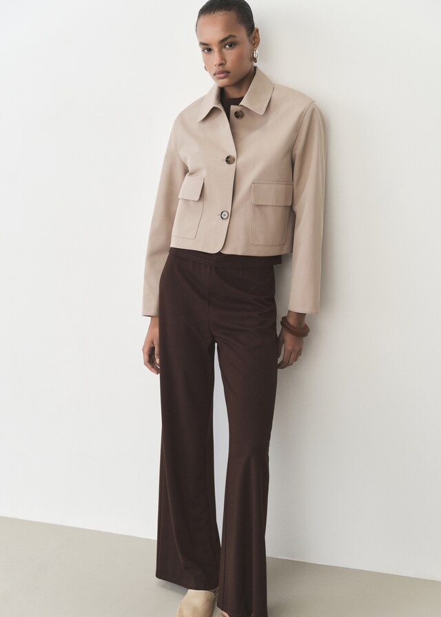 Mango Wideleg-Hose mit Stretchbund Bis zu 60% Rabatt