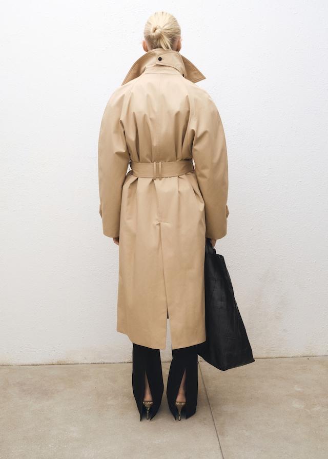 Mango Langer Oversized-Trenchcoat aus Baumwolle Nur für heute