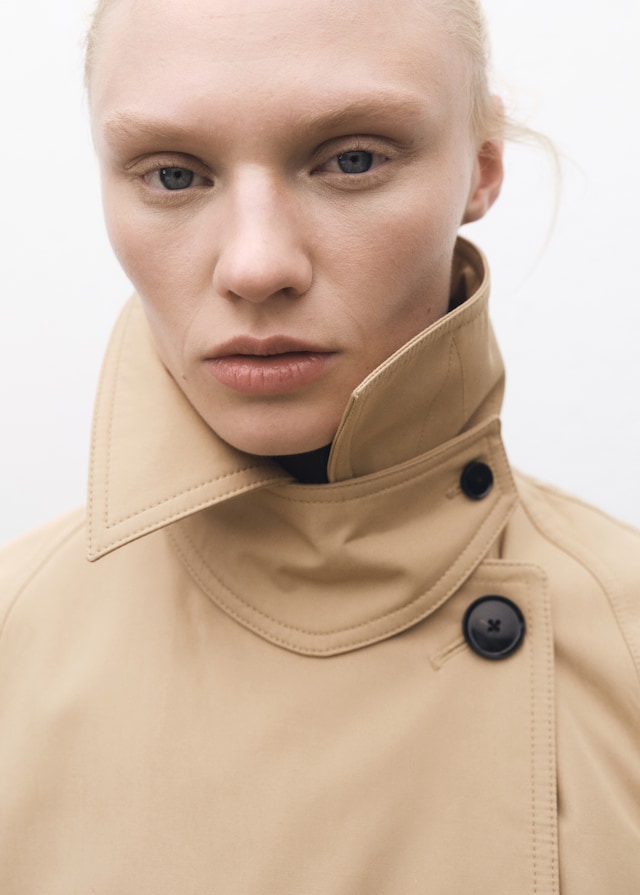 Mango Langer Oversized-Trenchcoat aus Baumwolle Bis zu 55% Rabatt