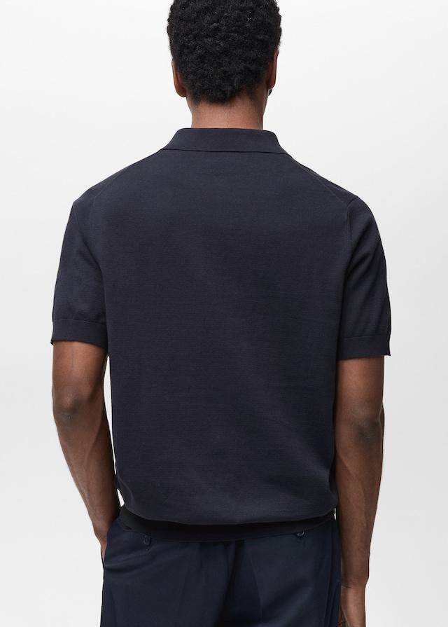 Mango Feinstrick-Poloshirt aus 100 % Baumwolle Clearance-Verkauf