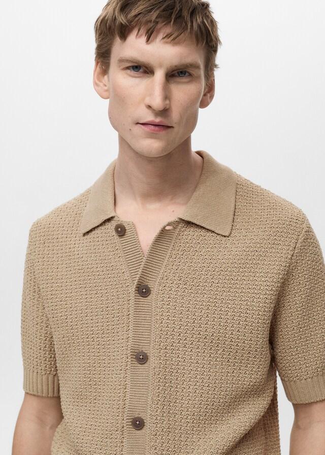 Mango Strickhemd aus Baumwolle Black Friday Preise