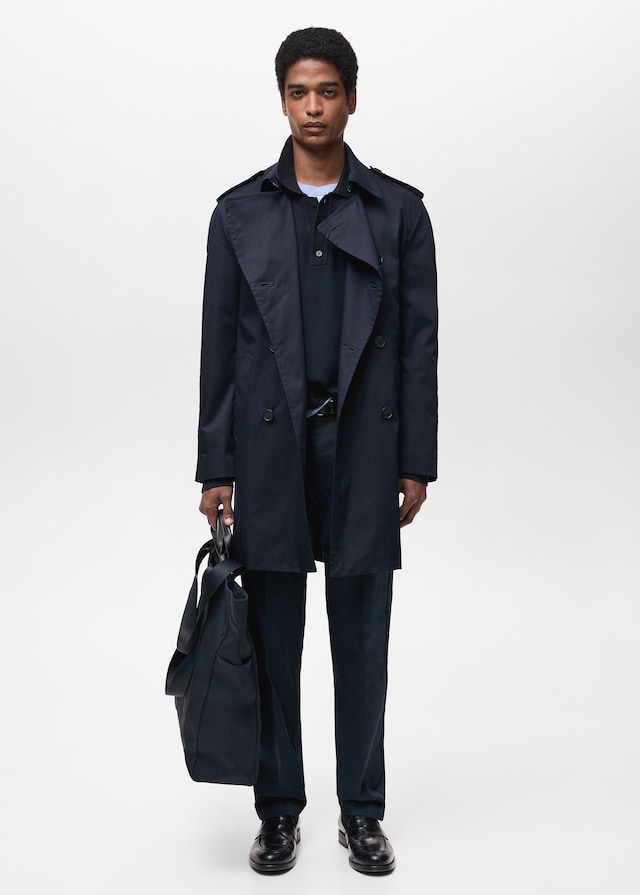 Mango Wasserabweisender Trenchcoat mit Gürtel zollfrei