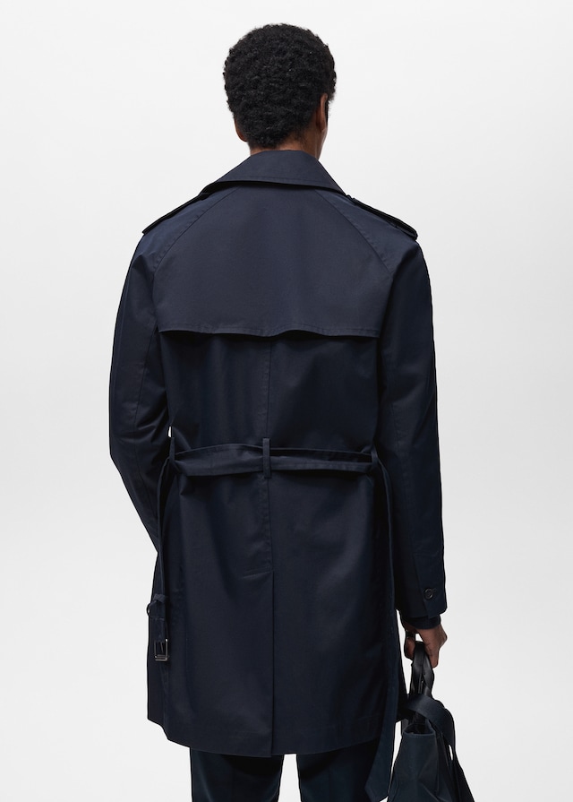 Mango Wasserabweisender Trenchcoat mit Gürtel zollfrei