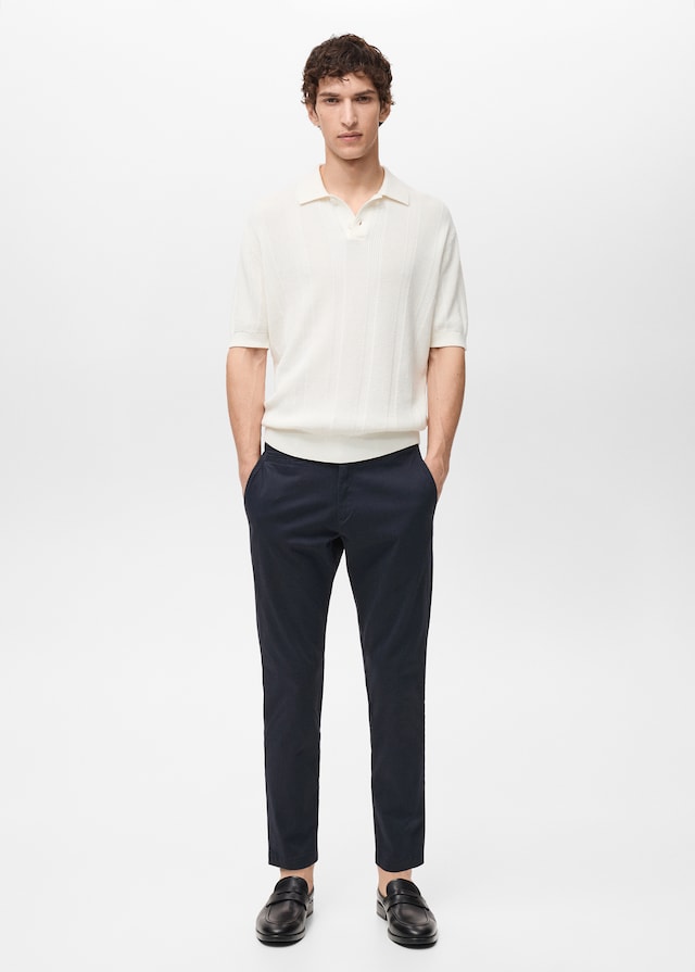 Mango Tapered-Chinohose Prato in Cropped-Länge Verkauf