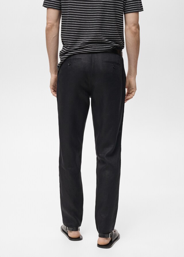 Mango Slim Fit-Hose aus 100 % Leinen Angebote