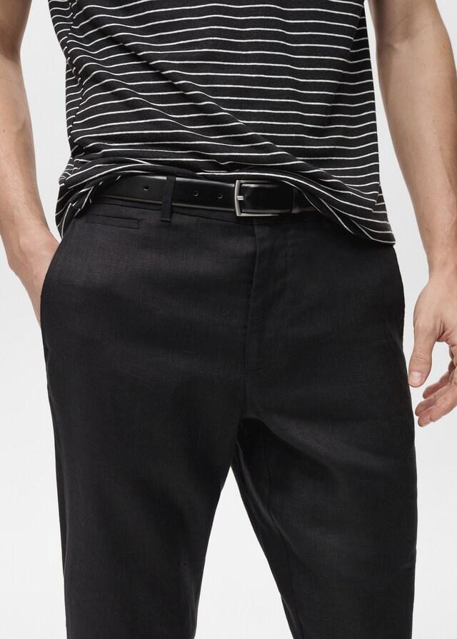 Mango Slim Fit-Hose aus 100 % Leinen Angebote