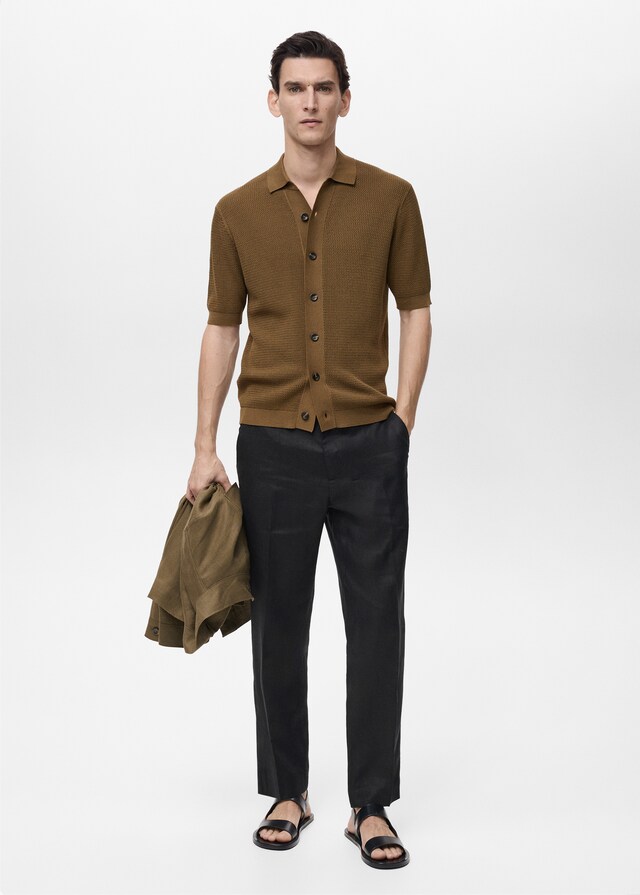 Mango Regular Fit-Hose aus 100 % Leinen Günstiger Verkauf