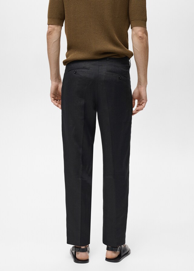 Mango Regular Fit-Hose aus 100 % Leinen Günstiger Verkauf