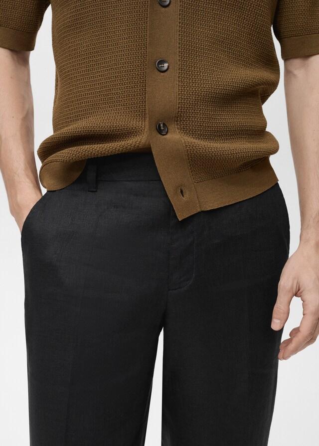 Mango Regular Fit-Hose aus 100 % Leinen Günstiger Verkauf