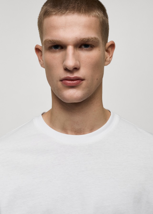 Mango Slim-Fit-T-Shirt aus 100 % Baumwolle Günstig kaufen