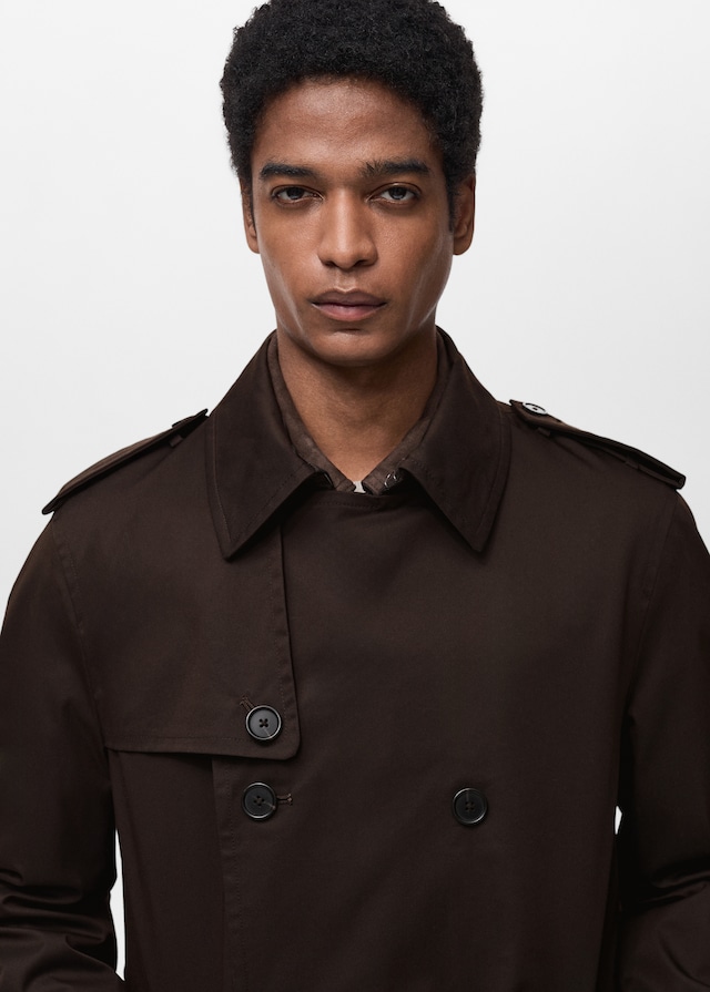 Mango Wasserabweisender Trenchcoat mit Gürtel Cyber Monday