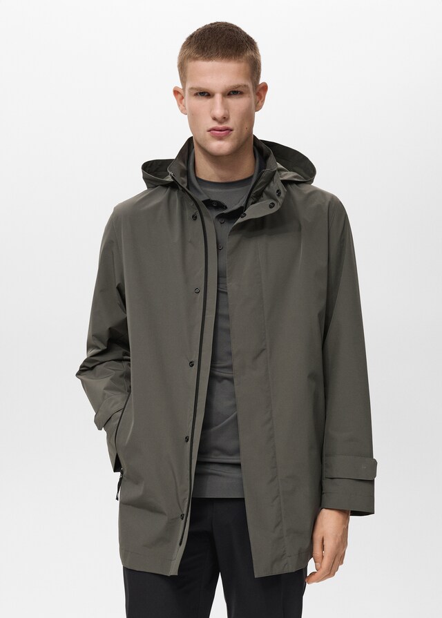 Mango Wasserdichter Parka mit COOLMAX®-Technologie