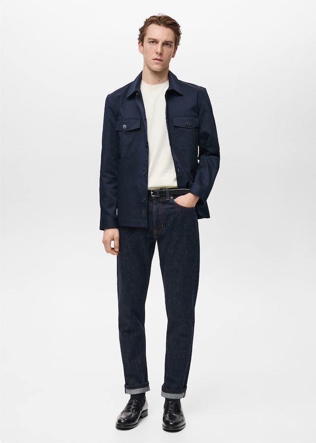 Mango Tapered-Fit-Selvedge-Jeans Heißer Verkauf