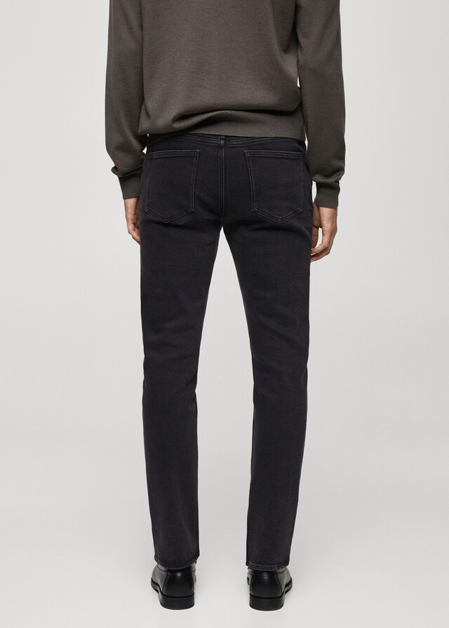 Mango Schwarze Slim Fit Jeans Jan Zeitlich begrenztes Angebot