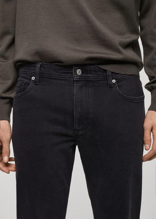 Mango Schwarze Slim Fit Jeans Jan Zeitlich begrenztes Angebot