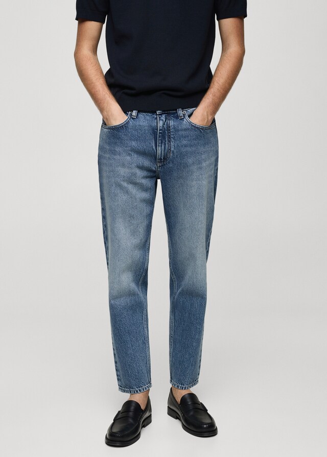 Mango Jeans cropped tapered fit Blitzangebot
