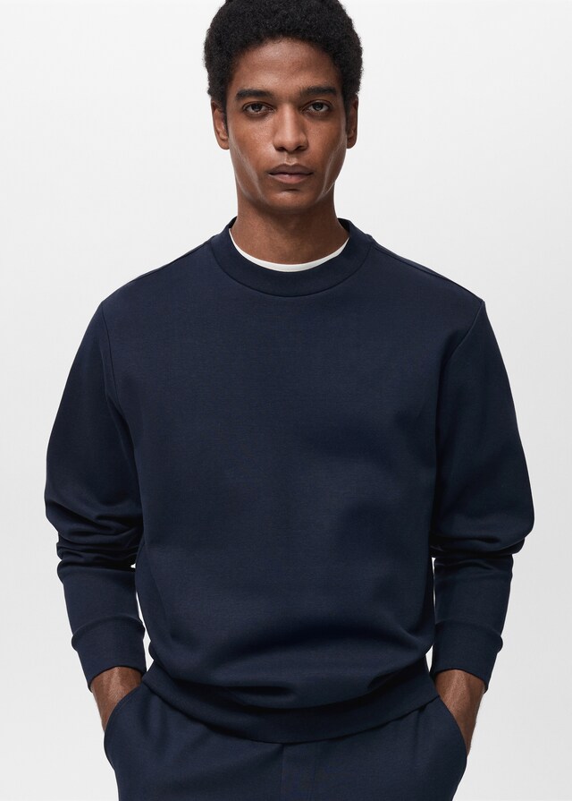 Mango Regular-Fit-Sweatshirt aus Baumwolle Große Rabatte