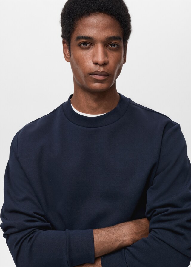Mango Regular-Fit-Sweatshirt aus Baumwolle Große Rabatte