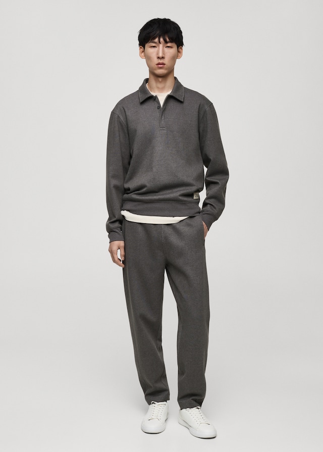 Mango Polo-Sweatshirt mit Stickdetail Saisonale Angebote