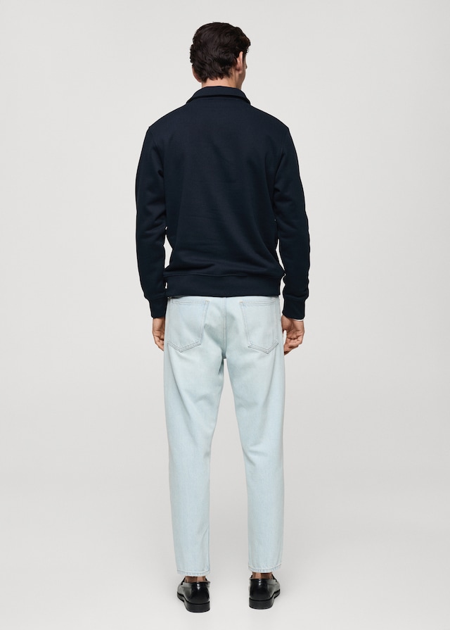 Mango Polo-Sweatshirt mit angerauter Innenseite und regulärer Passform Räumungsverkauf