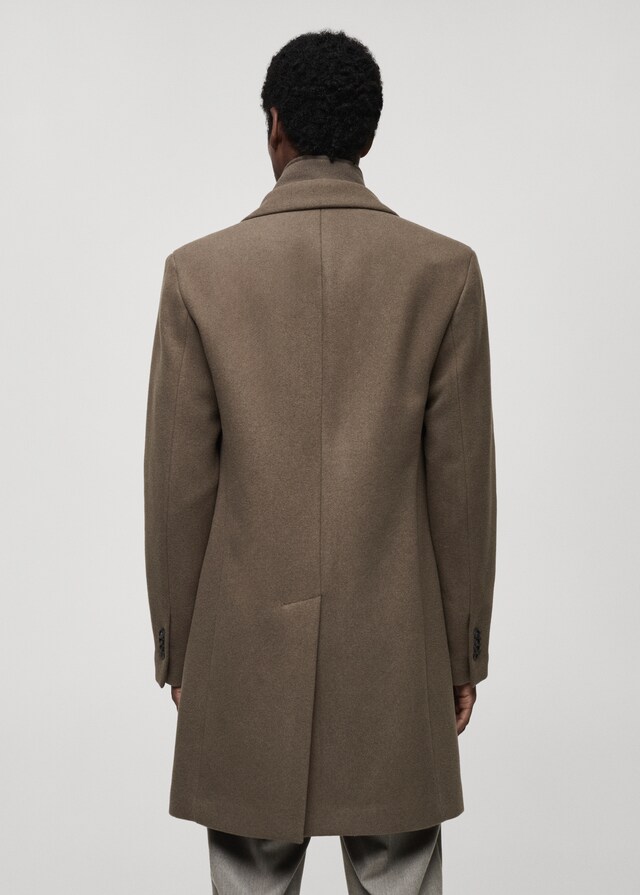 Mango Wollmantel mit abnehmbarem Kragen Neueste Stile
