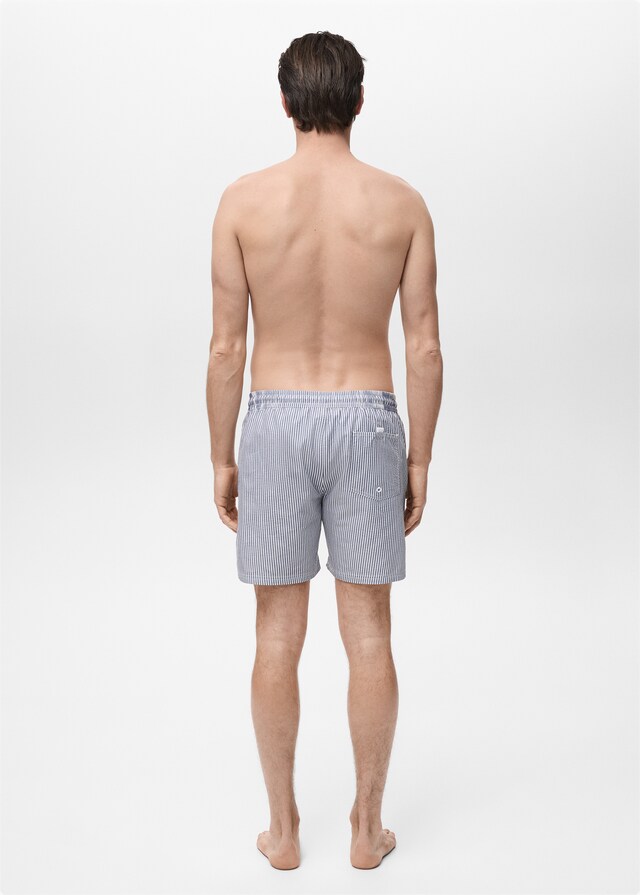 Mango Badeshorts mit Seersucker-Effekt Bis zu 50% Rabatt