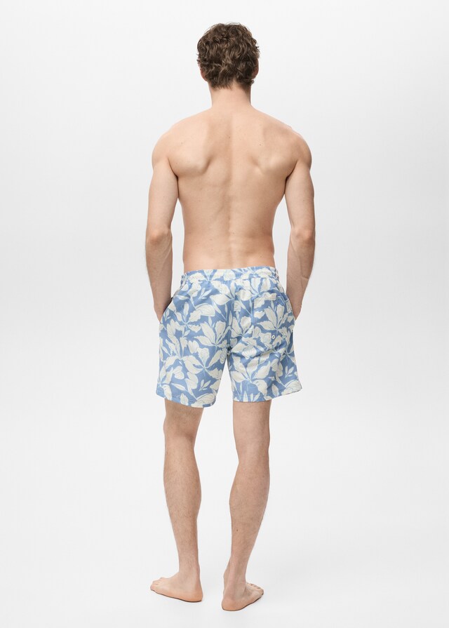 Mango Badeshorts mit floralem Dessin Nur für heute