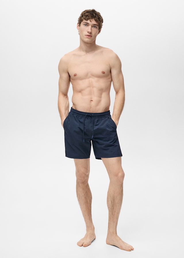 Mango Basic-Badeshorts mit Kordelzug Vierteljährliche Förderung