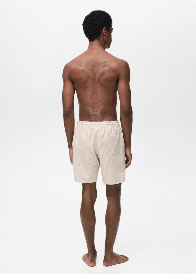 Mango Badeshorts mit Seersucker-Effekt Bis zu 55% Rabatt