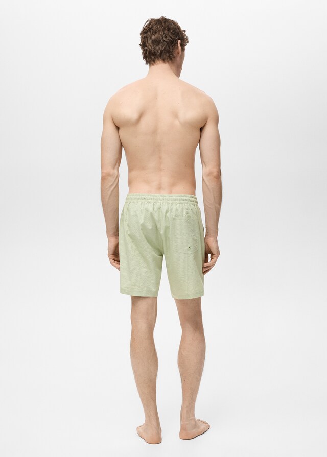 Mango Badeshorts mit Seersucker-Effekt Discount Store für neue Produkte