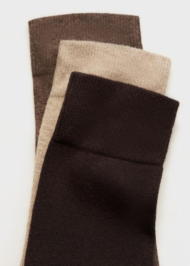Mango 3-er Pack Baumwollsocken 50% Rabatt mit kostenlosem Versand