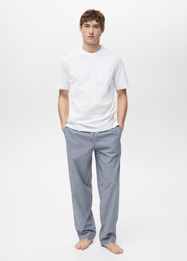 Mango Pack kombinierter Pyjama aus 100 % Baumwolle mit Karomuster Speichern exportieren