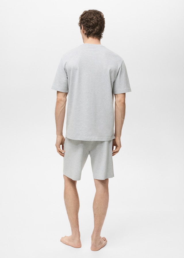 Mango Pack Kurzer Baumwoll-Pyjama zollfrei