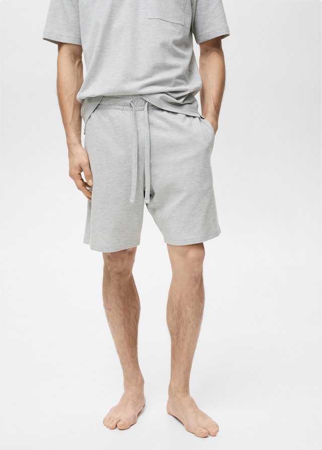Mango Pack Kurzer Baumwoll-Pyjama zollfrei