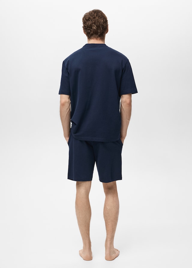 Mango Pack Kurzer Baumwoll-Pyjama 50% Rabatt für begrenzte Zeit