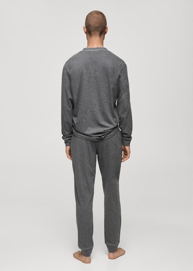 Mango Pack mit langem Pyjama aus 100 % Baumwolle 2025