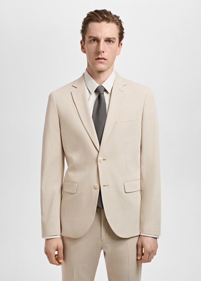 Mango Super Slim Fit-Anzugsakko aus Stretchgewebe Hotsell