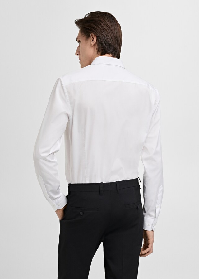 Mango Slim Fit-Oberhemd aus Baumwoll-Popeline Großer Ausverkauf