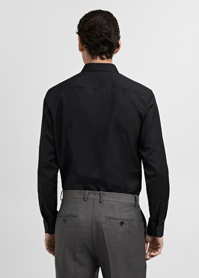 Mango Slim Fit-Oberhemd aus Baumwoll-Popeline Begrenztes Angebot