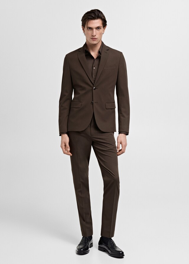 Mango Super Slim Fit-Anzugshemd aus Baumwoll-Stretch Preisnachlass