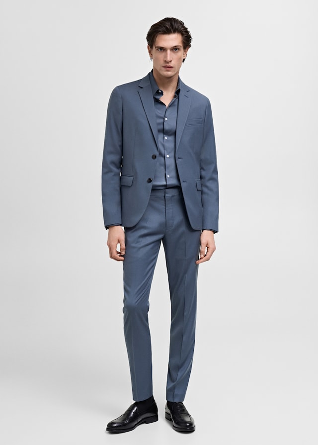 Mango Super Slim Fit-Anzugshemd aus Baumwoll-Stretch Saisonschlussverkauf