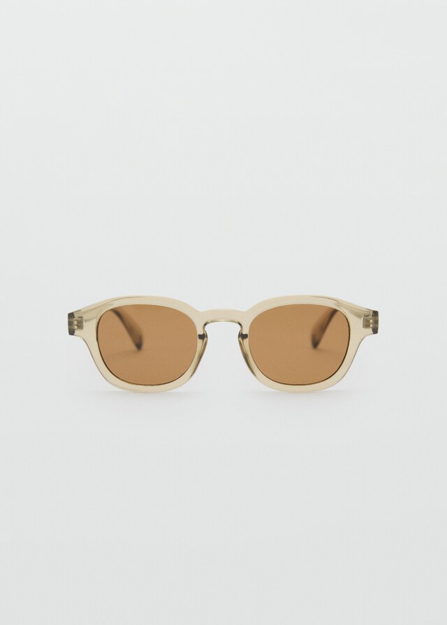 Mango Sonnenbrille mit halbtransparentem Gestell Discount Store für neue Produkte
