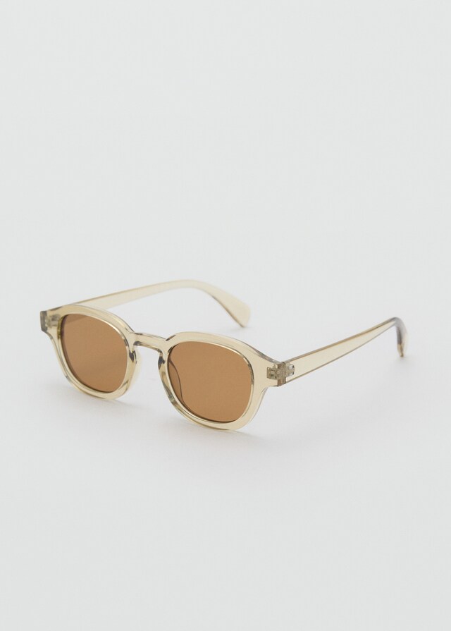 Mango Sonnenbrille mit halbtransparentem Gestell Discount Store für neue Produkte