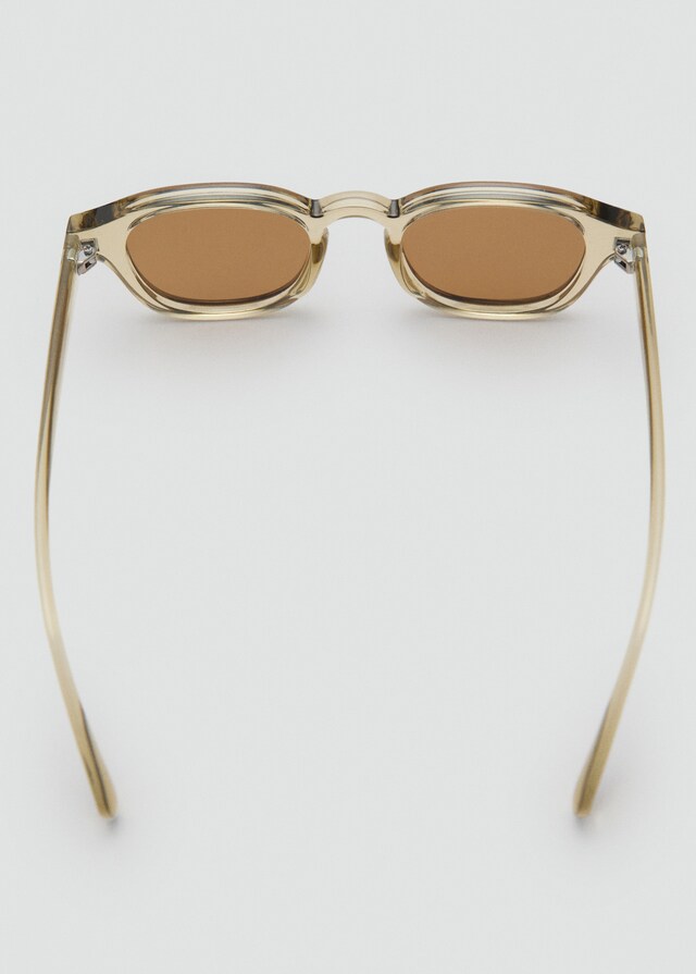 Mango Sonnenbrille mit halbtransparentem Gestell Discount Store für neue Produkte