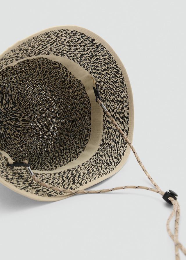 Mango Bucket Hat aus Stroh Black Friday Preise