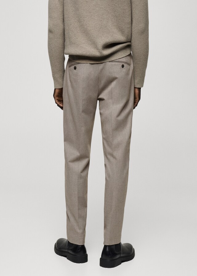 Mango Slim-Fit-Flanellhose Fabrik Onlineshop
